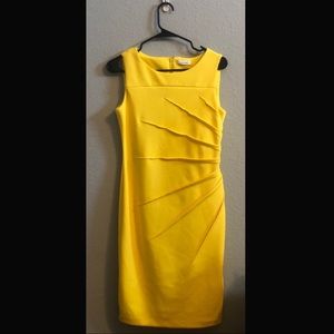 Calvin Klein yellow dress